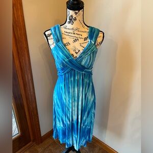 Pyramid collection tie-dye sleeveless dress